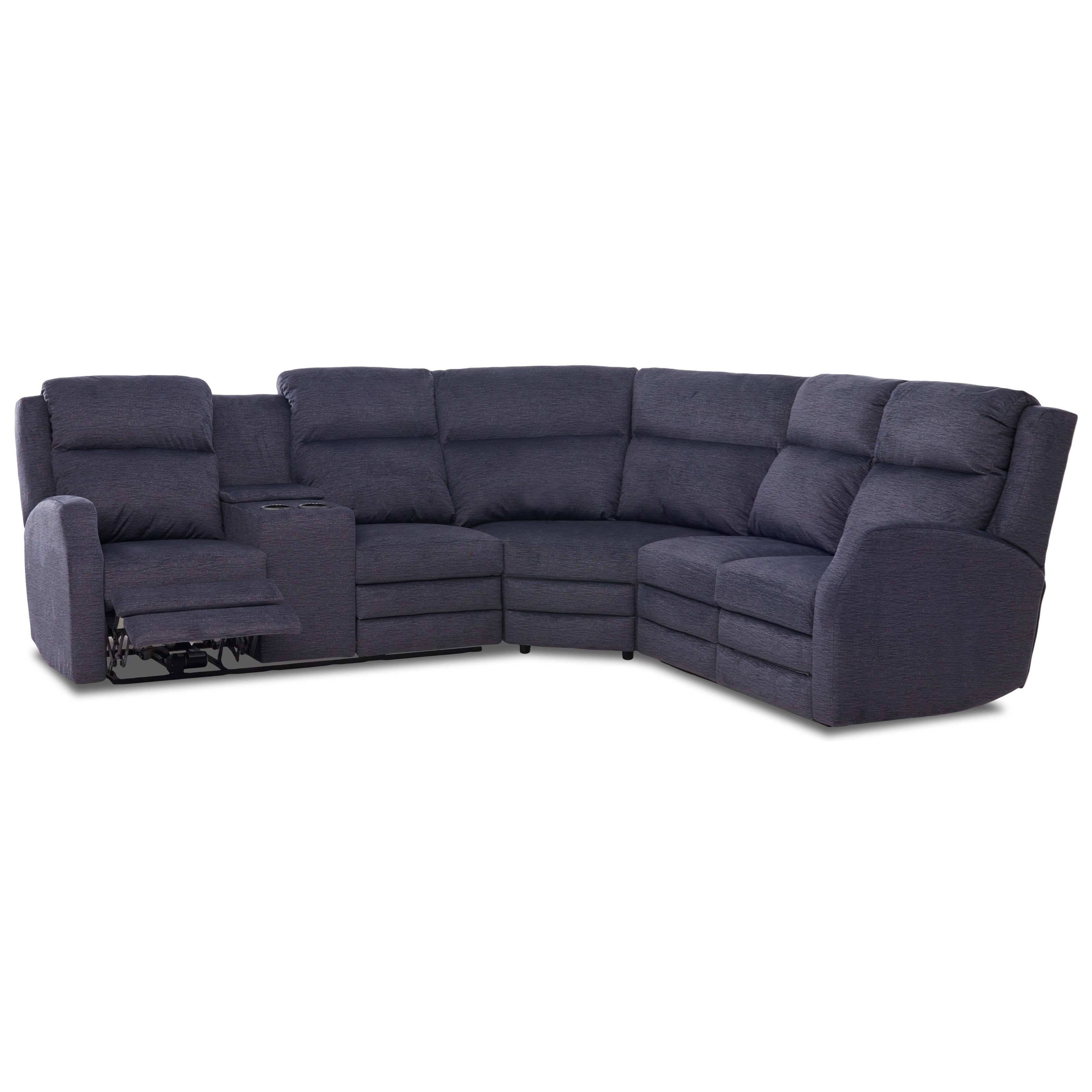 Klaussner Kamiah 83403L CRLS+90SEW+R RLSDENALI NAVY Four Seat